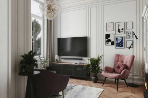 Смелая эклектика в двухкомнатной квартире. 03