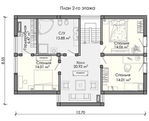 Элегантный фахверковый дом с мансардой. 03 Элегантный фахверковый дом с мансардой. 03