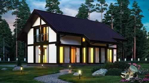 Элегантный фахверковый дом с мансардой. 01 Элегантный фахверковый дом с мансардой. 01