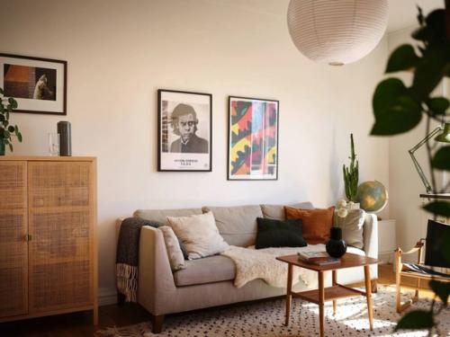 Небольшая квартира с приятными зелеными и деревянными акцентами. 04