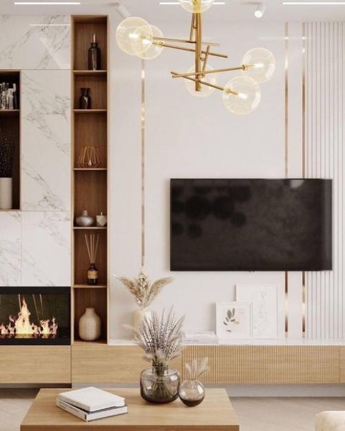 Квартира в тёплых тонах в современном стиле. 04