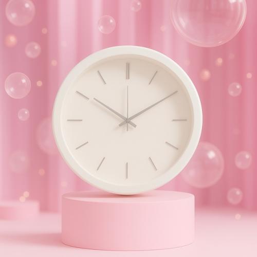 Белые изящные часы - лёгкость и нежность в вашем интерьере.