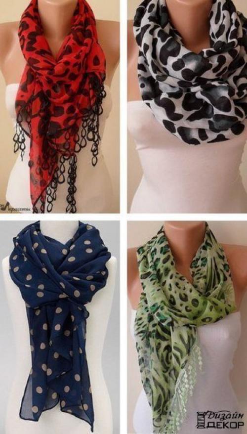 Как стильно завязать шарф этой весной. 07