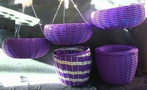 Кашпо из искусственного ротанга - стильное решение для любого интерьера. 04