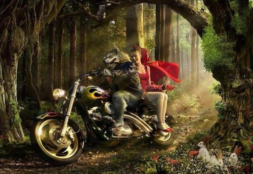 Повеселило.  Красная шапочка.
