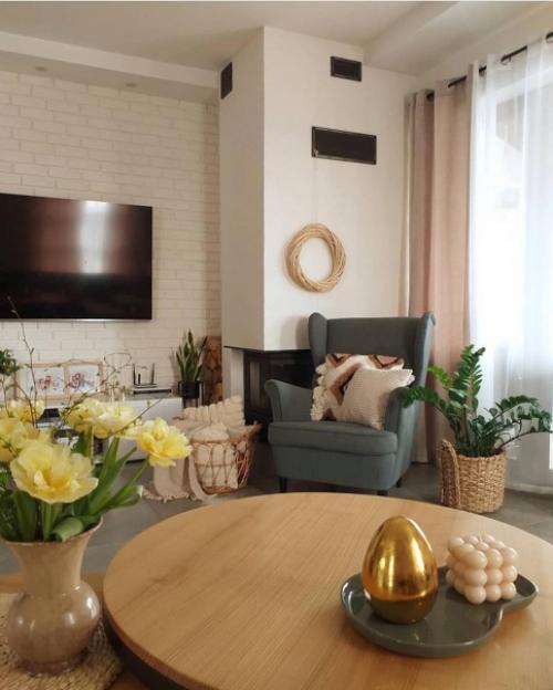 Замечательный скандинавский интерьер загородного дома. 06