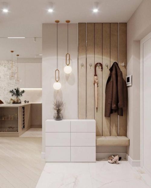 Квартира в тёплых тонах в современном стиле. 05