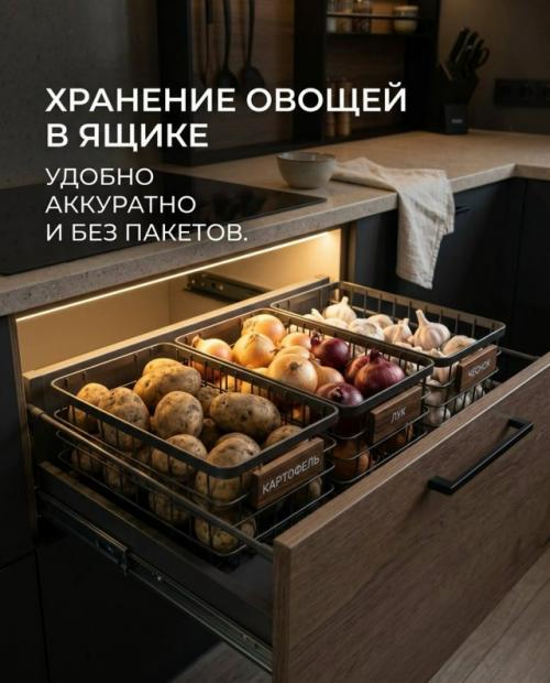 Мы достаём двойные листочки и учимся делать действительно удобную кухню. 05