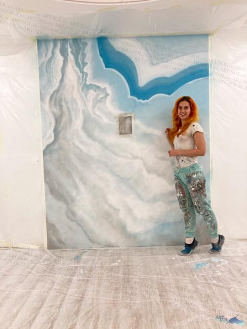 Заключительная серия фотографий с абстракций в тв зоне в гостинной перед тем как перейти к другим работам. 03