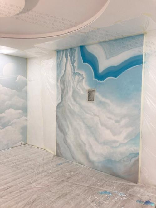 Заключительная серия фотографий с абстракций в тв зоне в гостинной перед тем как перейти к другим работам. 06