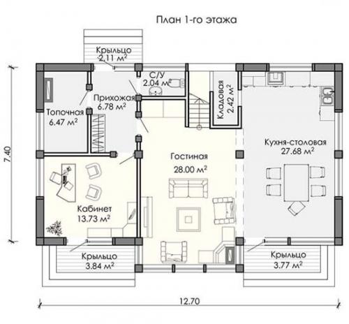 Элегантный фахверковый дом с мансардой. 02 Элегантный фахверковый дом с мансардой. 02