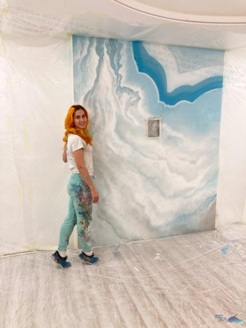 Заключительная серия фотографий с абстракций в тв зоне в гостинной перед тем как перейти к другим работам. 05