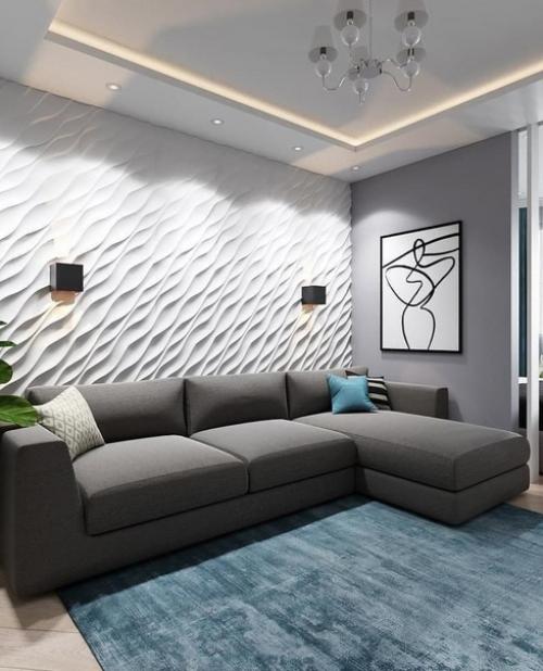 Интересный интерьер. С грамотным зонированием. 01