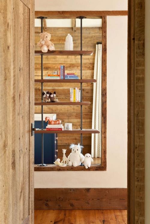 Деревянная резиденция на склоне горы в штате монтана. 05