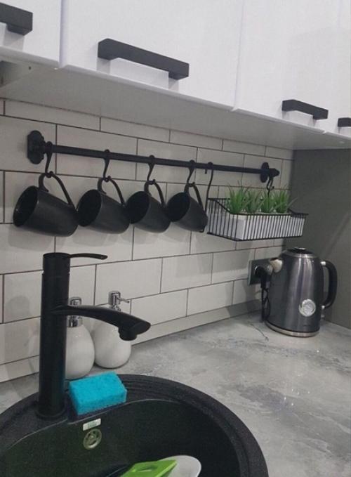 Маленькая кухня. В современном стиле. 01