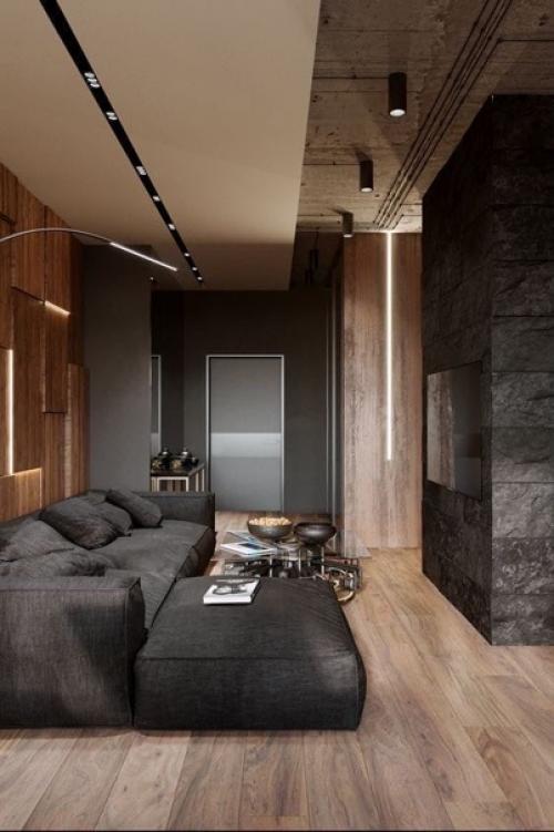 Чёрный цвет в интерьере не для всех. 07