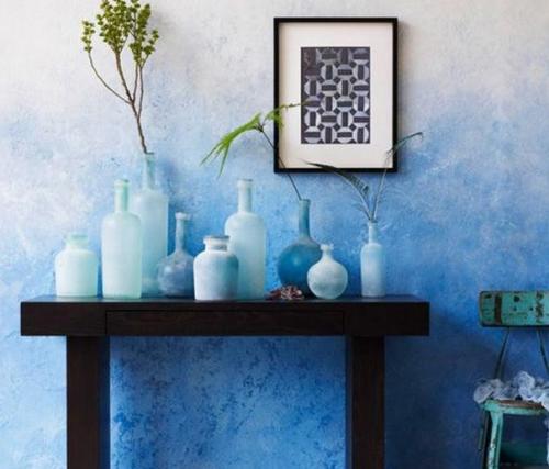 Градиентная окраска стен, иначе, омбре - это нечто очень новое веяние в современном дизайне интерьеров. 04