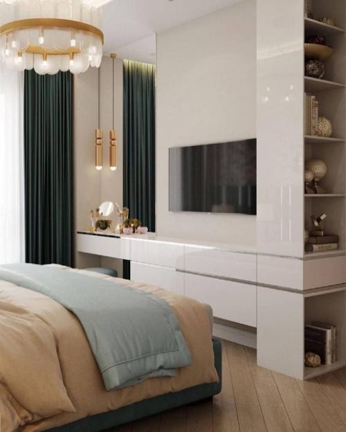 Квартира в тёплых тонах в современном стиле. 08