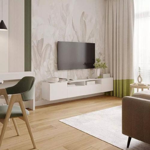 Белый, кремовый и естественный цвет древесины - популярные оттенки в оформлении интерьера. 06