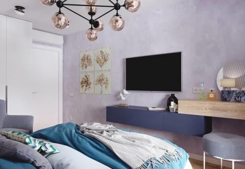 Современный интерьер двухкомнатной квартиры. 05