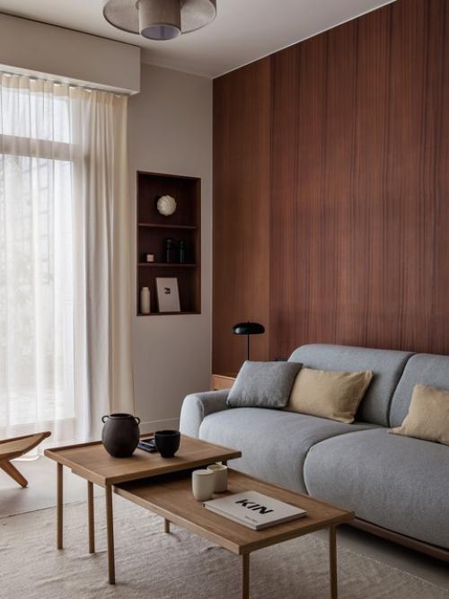 Интерьер квартиры - студии 33 м 2 в Париже, Франция. 03