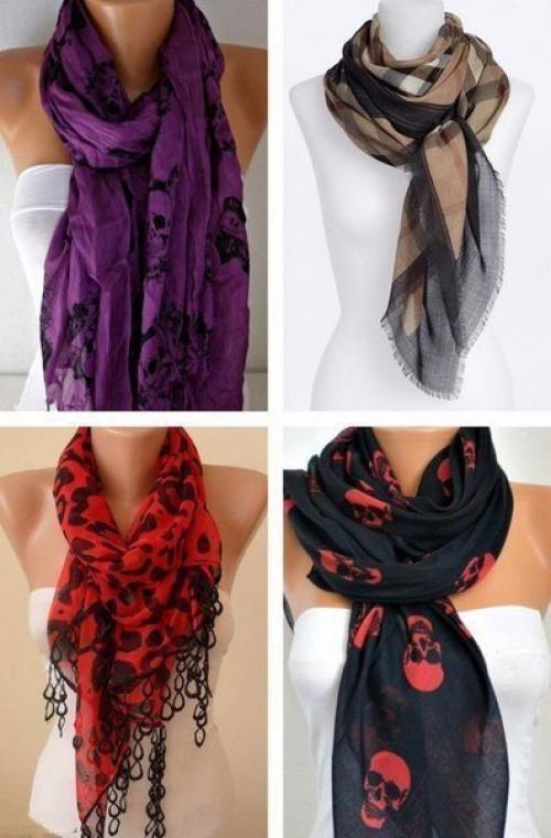 Как стильно завязать шарф этой весной. 06