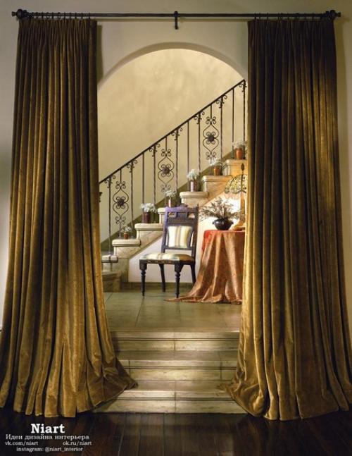 Какие бывают шторы на дверной проем? 03