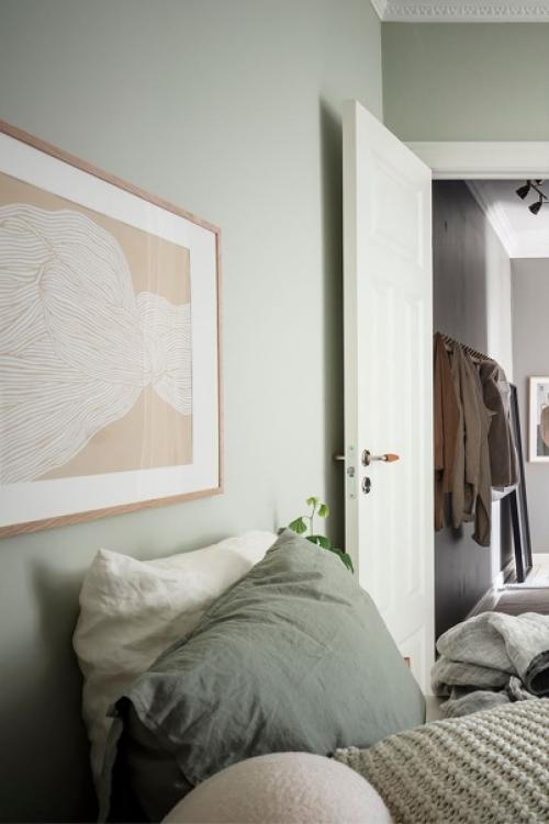 Скандинавская квартира с изразцовой печью и приятным интерьером в стиле Kinfolk. 05