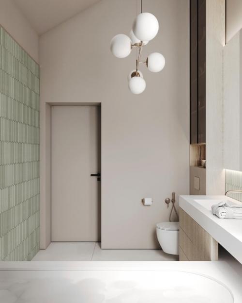 Все современный детали интерьера в одной ванной комнате. 03