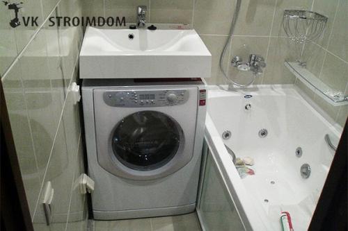 Установка раковины над стиральной машиной: выбор оборудования и технология монтажа. 03