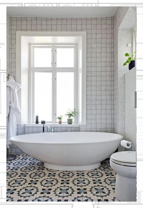 Хозяева этой просторной квартиры в Швеции отказались от белого - серого интерьера в пользу сочных красок. 07