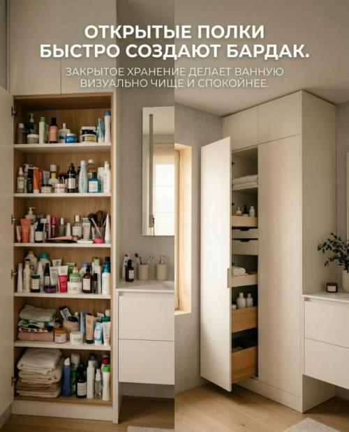 Мы создаём дизайн ванной, которую будет удобно убирать. 03