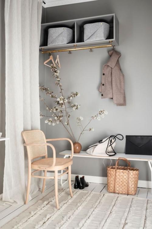 Скандинавская квартира с изразцовой печью и приятным интерьером в стиле Kinfolk. 02