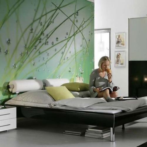 Градиентная окраска стен, иначе, омбре - это нечто очень новое веяние в современном дизайне интерьеров. 02