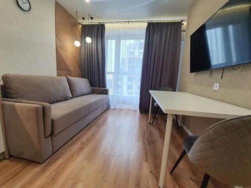 Кухня - студия и зонированая спальня. 04