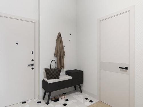 Проект 1-комнатной квартиры 46 кв. 08