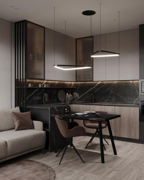 Проект однокомнатной квартиры 40 кв. 01