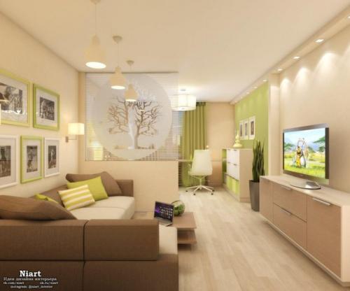 Дизайн гостиной - детской: сочетание комфорта и функциональности. 06