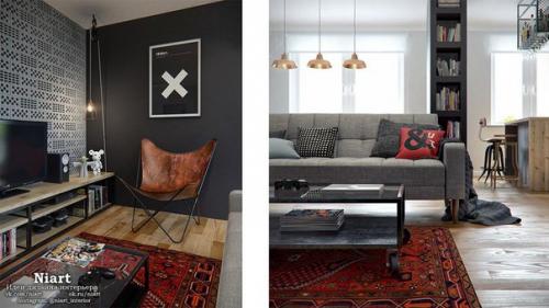 Дизайн интерьера квартиры 69 кв. 01