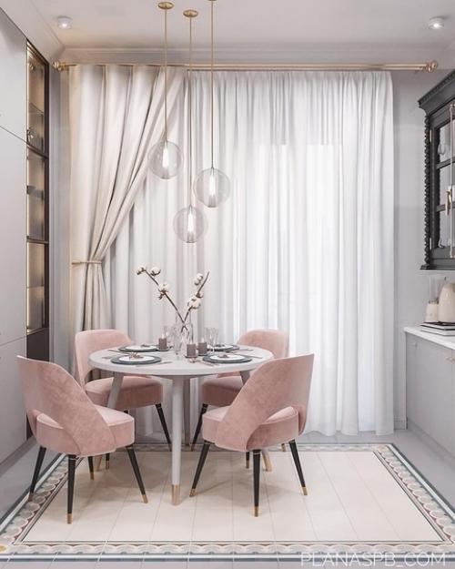 Объединенное общее пространство кухни, гостиной и прихожей. 04