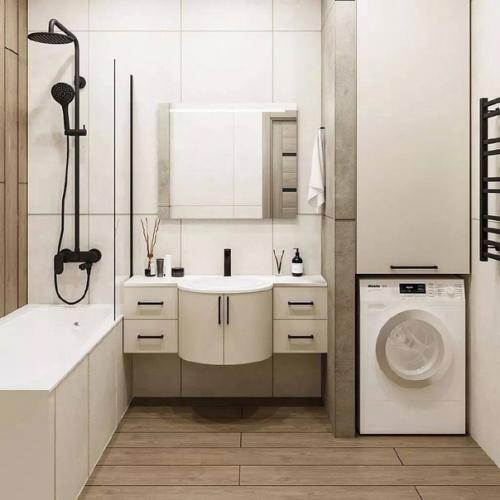 Интерьер трехкомнатной квартиры с яркими акцентами для молодой семейной пары, которая в будущем планирует иметь детей. 04