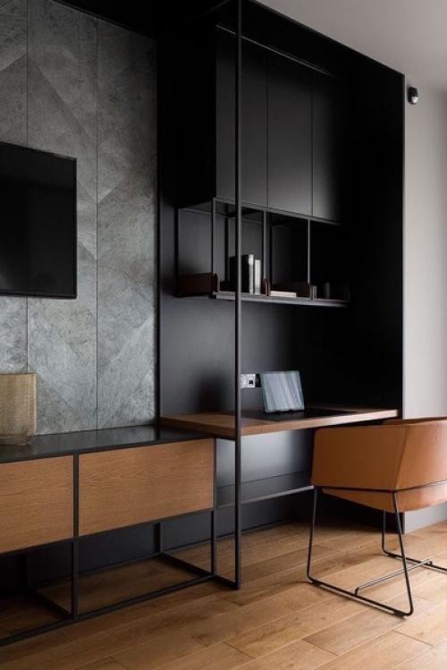 Чёрный цвет в интерьере не для всех. 05