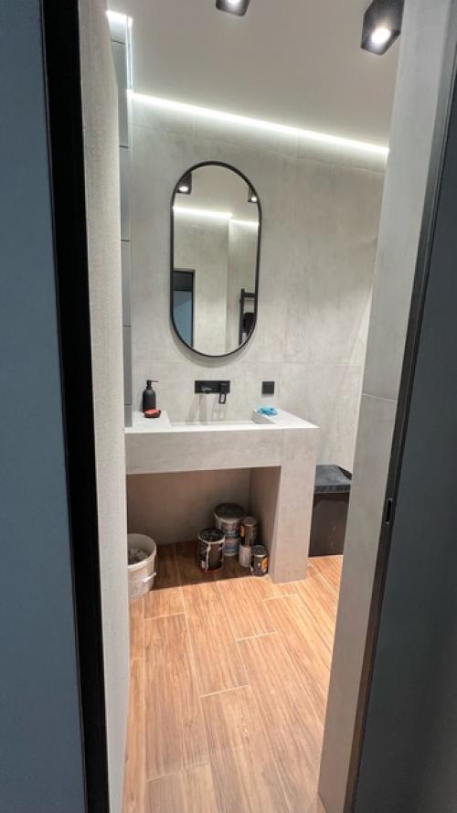 Декоративная штукатурка в интерьере квартиры в ЖК Атлантида. 08