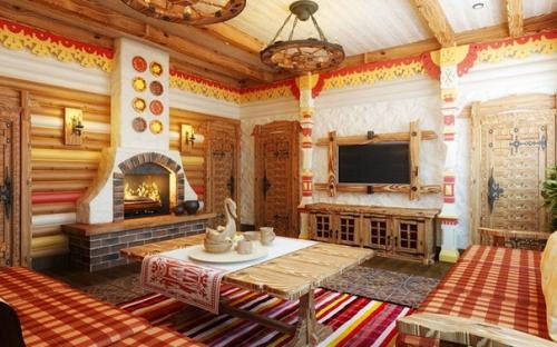 Средаобитания.  ~ Русский стиль в интерьере ~. 08