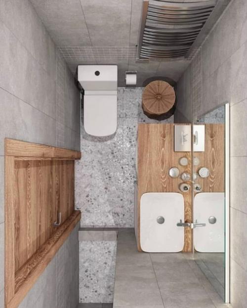 Стильный и простой интерьер квартиры - студии площадью 22 м с элементами лофта. 09