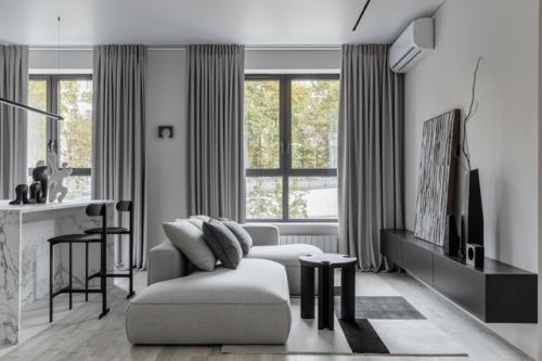 Реализованный интерьер квартиры, площадью 60 кв. 04