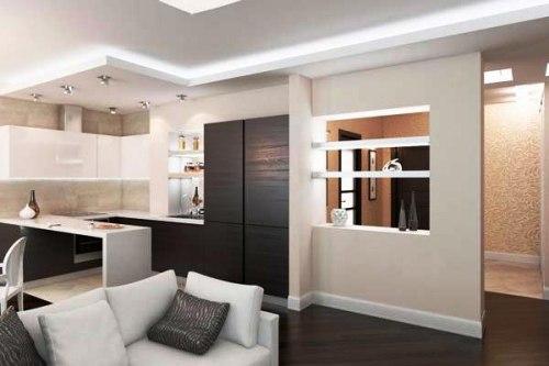 Зонирование помещений. При планировании современного дизайна помещений достаточно часто применяются приемы зонирования. 07