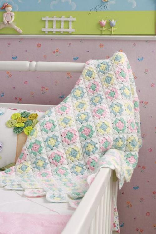 Из мотивов вязание крючком покрывало? 02