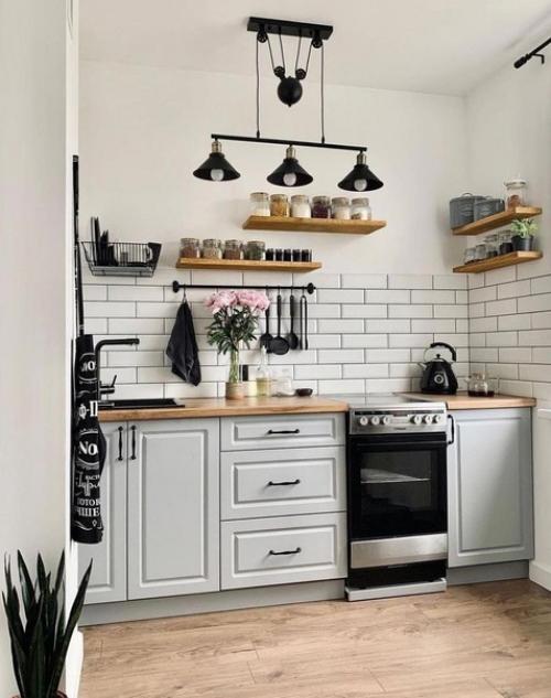 Красивая кухня. В светлых тонах. 07