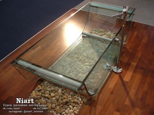 Современные стеклянные ванны.

